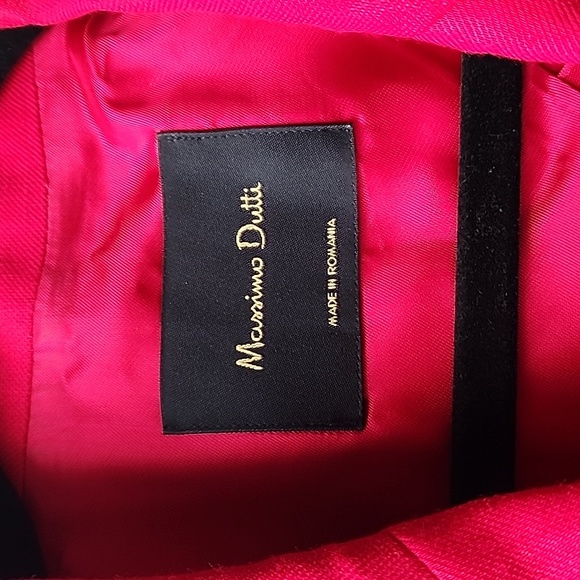 Massimo Dutti Barbiecore Bright Long Double Breasted Linen Blend Jacket - Picture 6 of 13